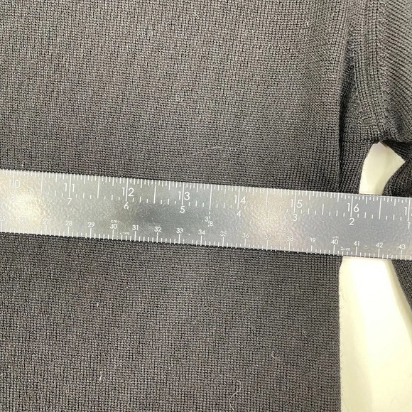 Zanone Womens Wool Crew Neck Sweater Black Quiet Luxury Minimalist Capsule Sz 42 - Picture 7 of 12